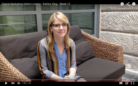 Digital Marketing Intern London Karla's Vlog - Week 12