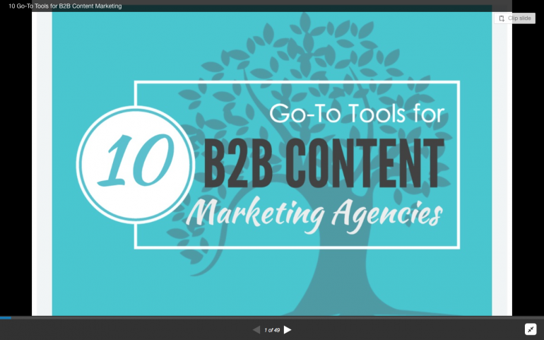 10 Go To Tools for B2B Content Marketing