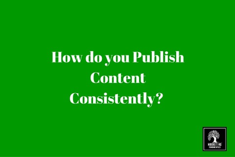 How do you publish content consistently