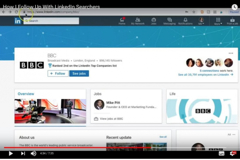 How I Follow Up With LinkedIn Searchers